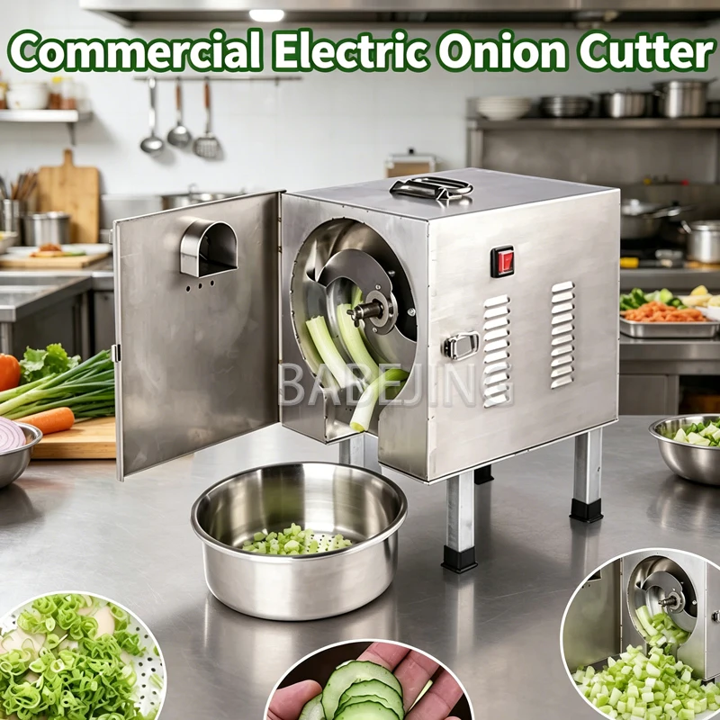 Electric Mini Scallion Chopper Commercial Multifunctional Vegetable Slicer Kitchen Appliance for Efficient Food Preparation