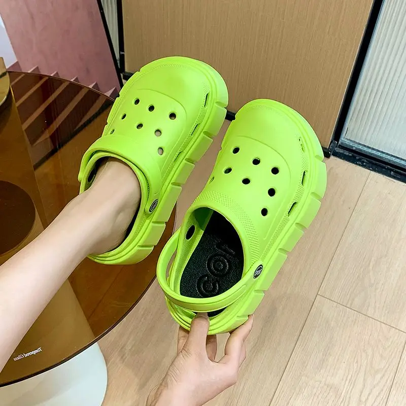 women's flat shoes non-slip slippers women 7cm height sandals luxury brand platform heels eva clogs fashion girl slippers