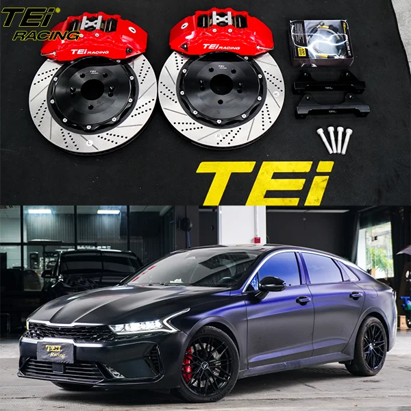 

TEI Racing P60ES Front Big Brake Kit 6 Piston Caliper with 378*32 Rotor Auto Brake System for Kia K5 19 Inch Car Rim