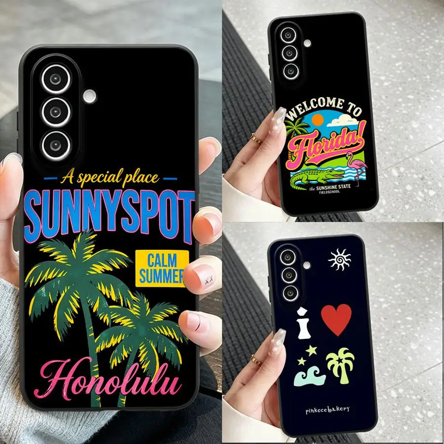 Case for Samsung Galaxy A57 A37 A52 A36 A50 A05 A06 A53 A17 A55 A15 A25 A16 A73 A51 Phone Cover A41 A70 Palm Graphic