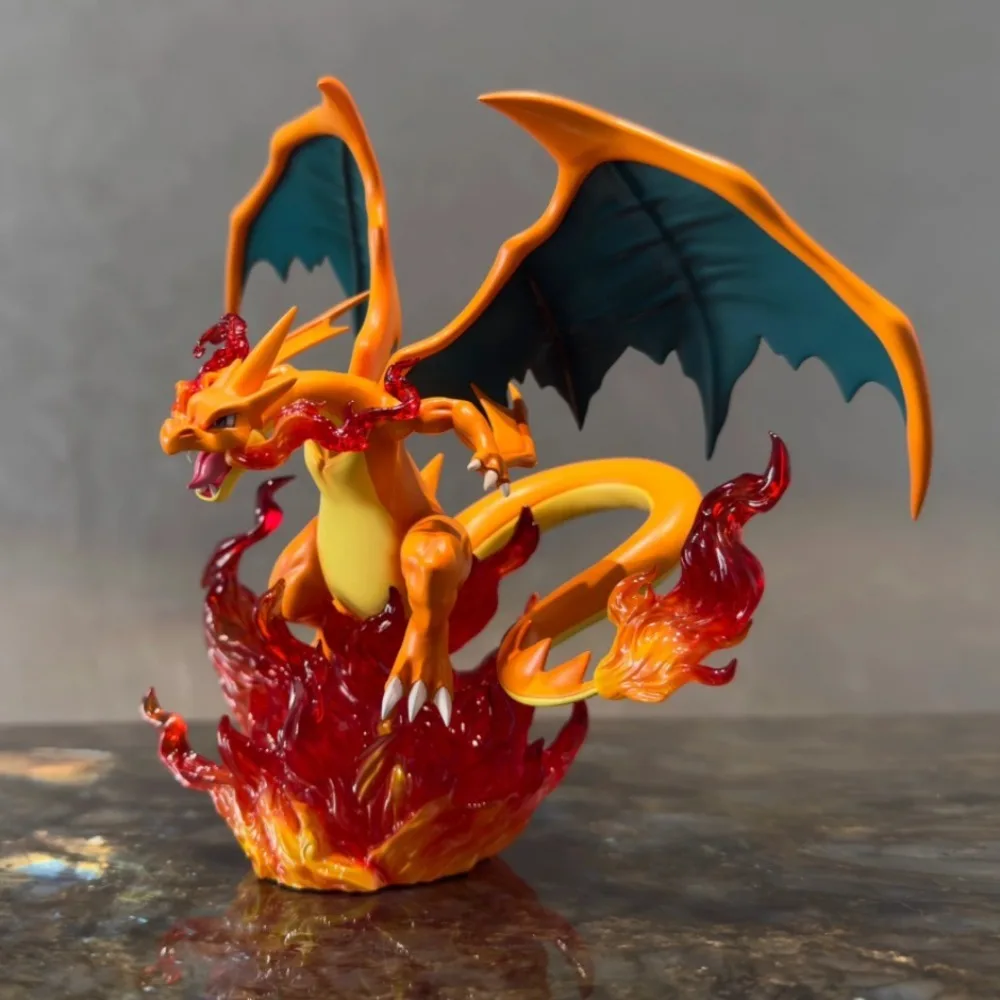 20cm/7.87in Anime Digimon Adventure Figure Charizard Action Figures Pvc Statue Desktop Ornamen Collection Model Toys Gifts