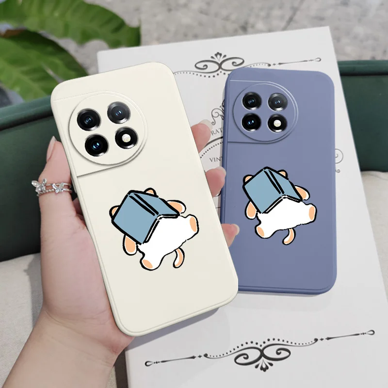 Cat Snoozes Phone Case For Oneplus 12 12R 11 11R 10 10R 10T 9R 9RT 9 8T 8 7 7T Pro 5G Liquid Silicone Cover