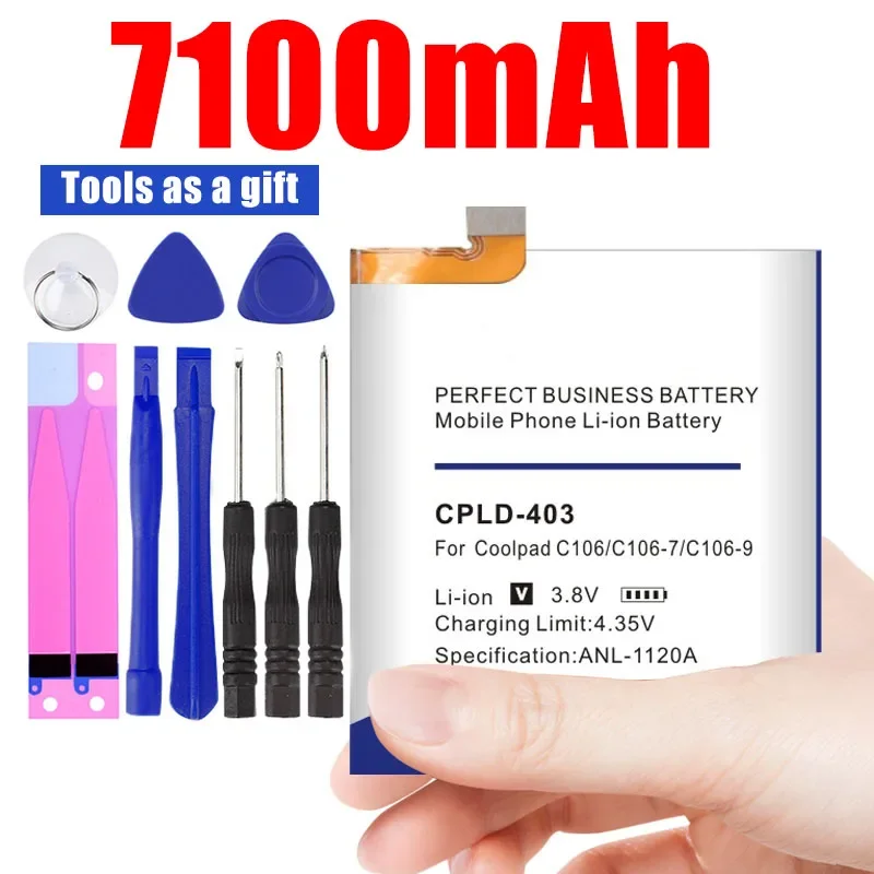 Высококачественный аккумулятор Cpld-403 7100 мАч для Letv Leeco Coolpad Cool1 Cool 1 Dual C106 C106-7 C106-9 Bateria сотового телефона