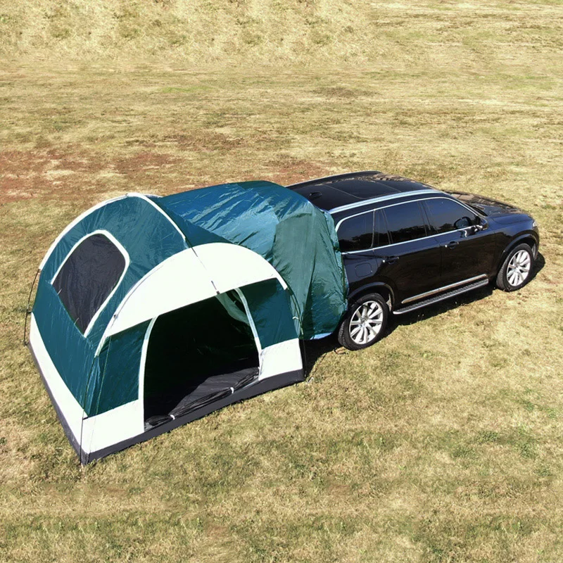 Lohascamping Car box docking tent  Portable Waterproof SUV Tail Tent 3-4 people Dome tent Sunshade Tunnel style tent