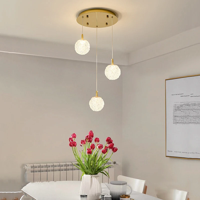 Home Decoration Pendant Lights, Luxury Crystal Living Room Chandelier, Bedroom Pendant Lamp, Ceiling Light, Indoor Lighting