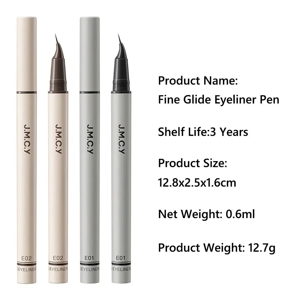 25 °   カーブチップリキッドアイライナー 汚れ防止 極細アイライナー 長持ち 耐汗性 ブラックアイライナーペンシル 女性用