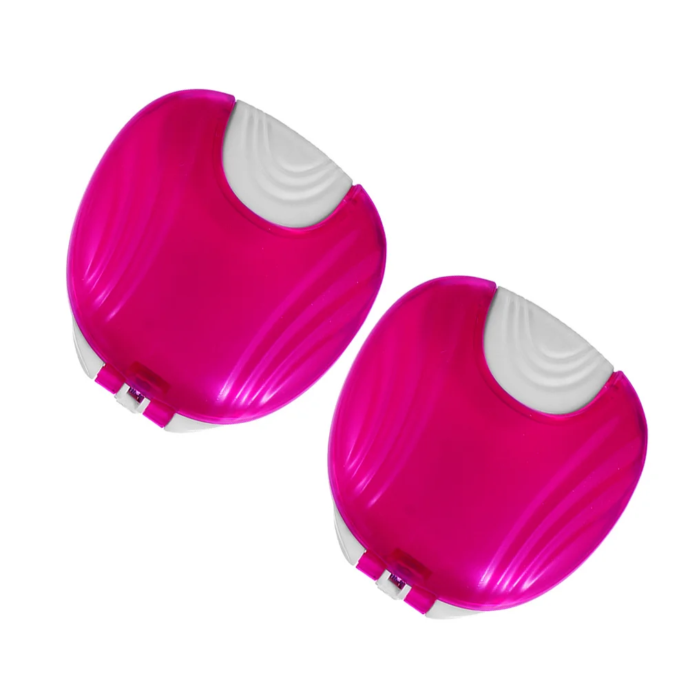 

2Pcs Transparent Teeth Aligner Holder Seashell Shape Portable Retainer Case Travel Oral Retainer Storage Box Braces Organizer