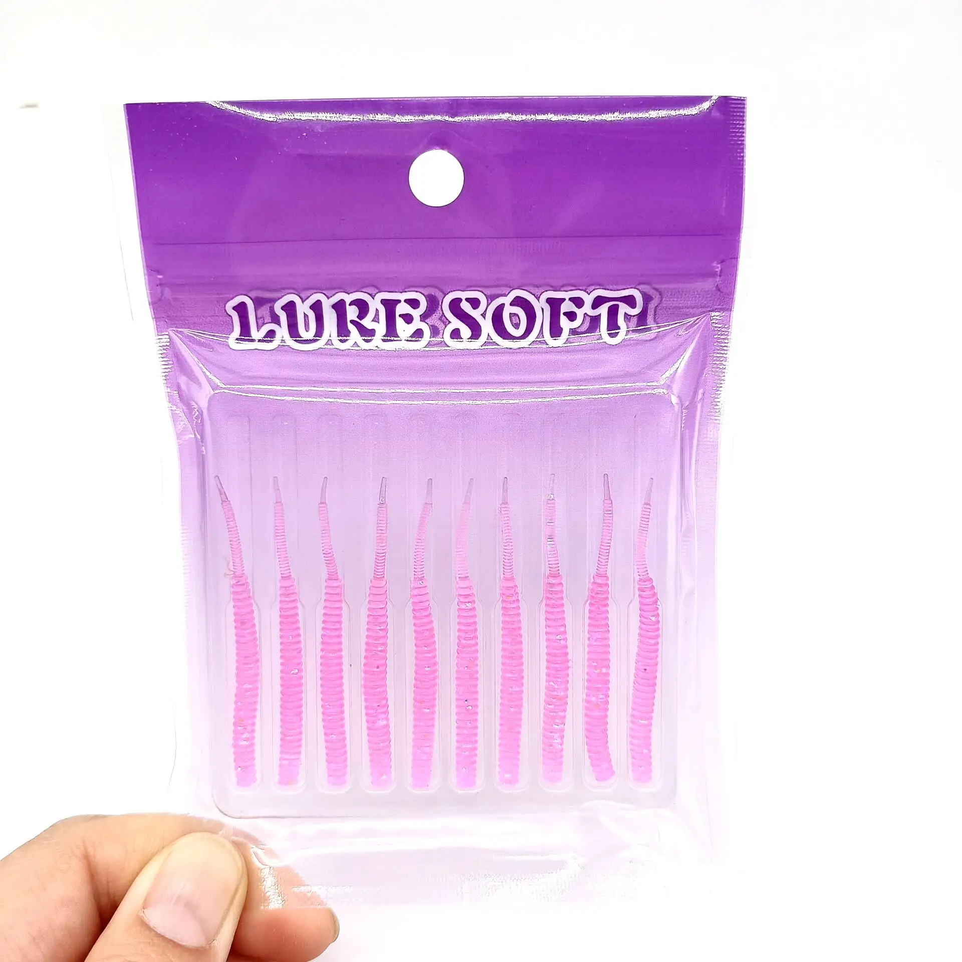 DUODUOYU Señuelo Silicona Mini Cola Aguja – Pesca Spinning y Curricán - imagen 2