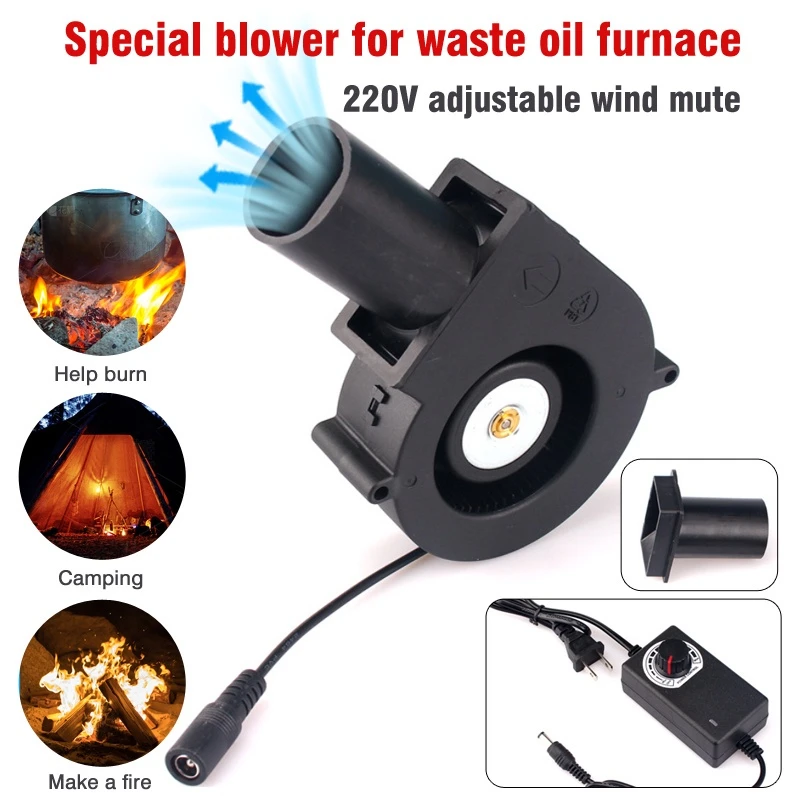 Blower Fan 12V Blower Bbq  HouseholdAC Powered Fan with Variable Speed Controller