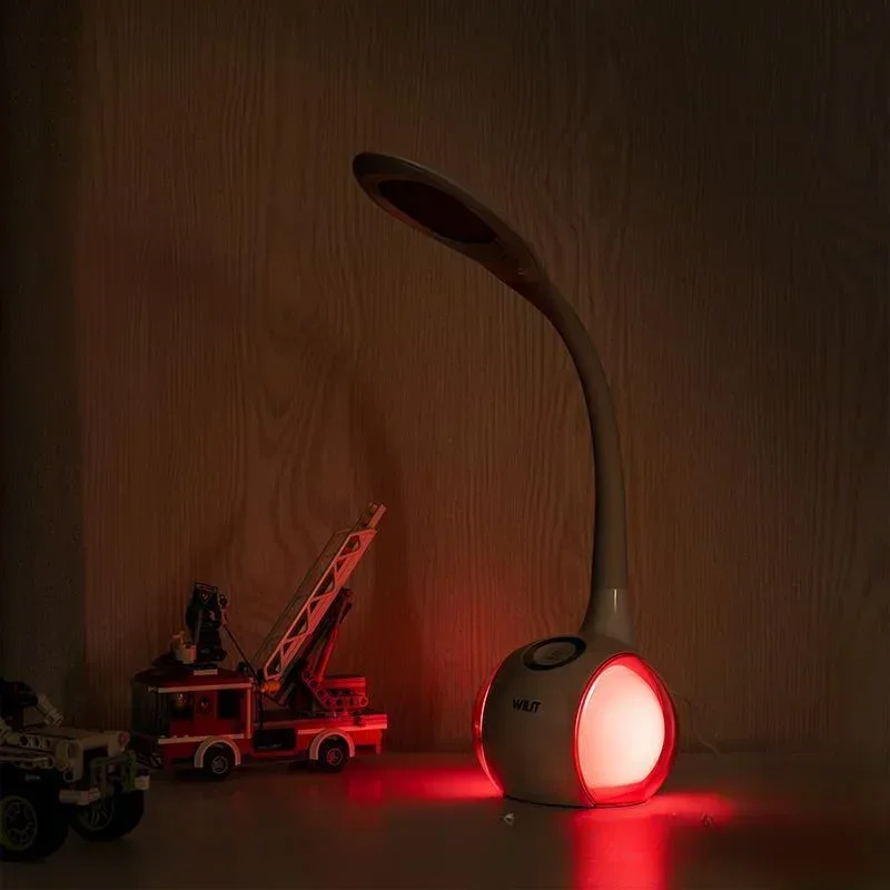 Plug In Bedroom Ambient Light Student Home Creative Personalized Desk Lamp Indoor Children'S Eye Protection Swan Neck Desk Lamp