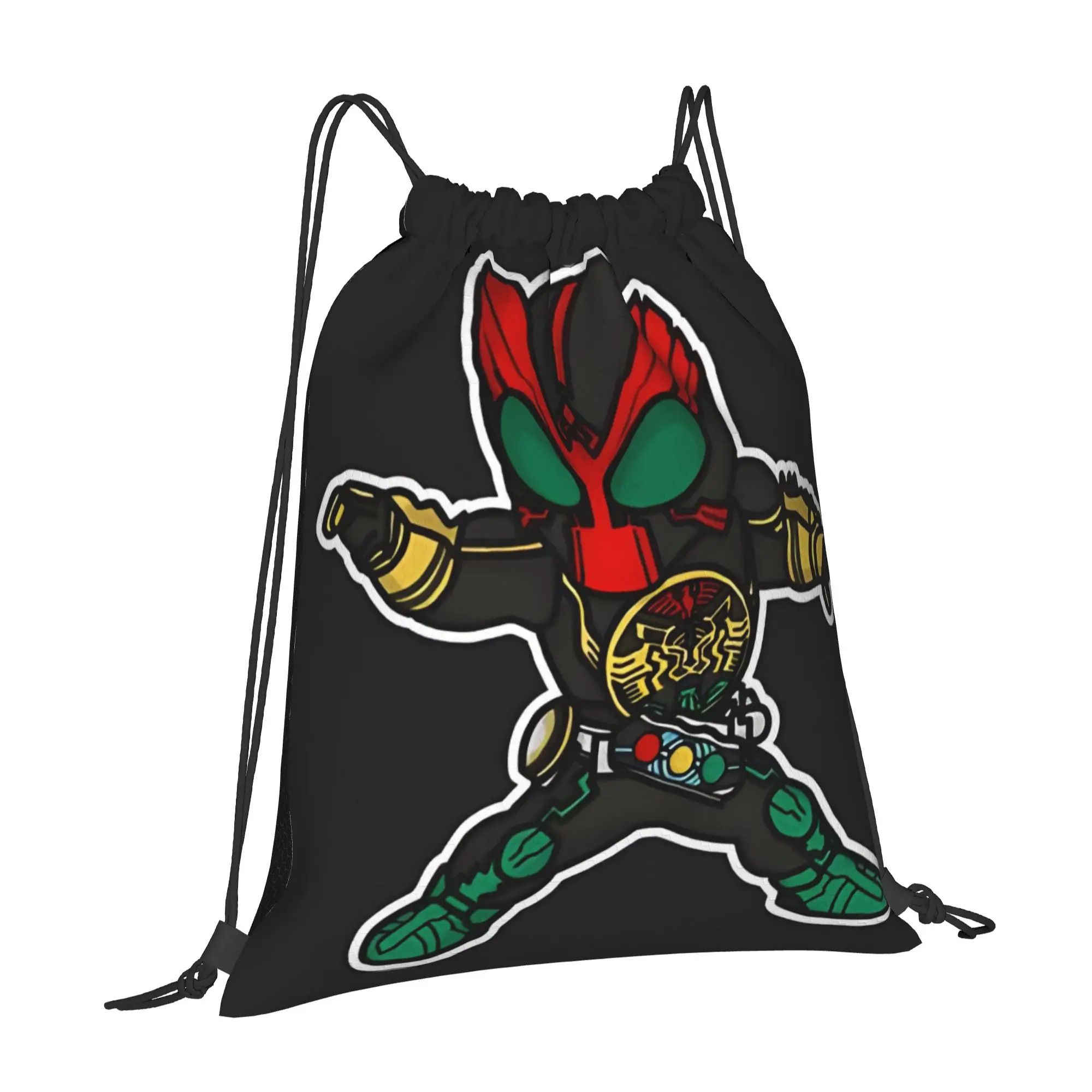 sports Pouch Kamen Rider OOO  Portable Hiking Drawstring Bags Riding Backpack Gym Clothes Storage Backpacks