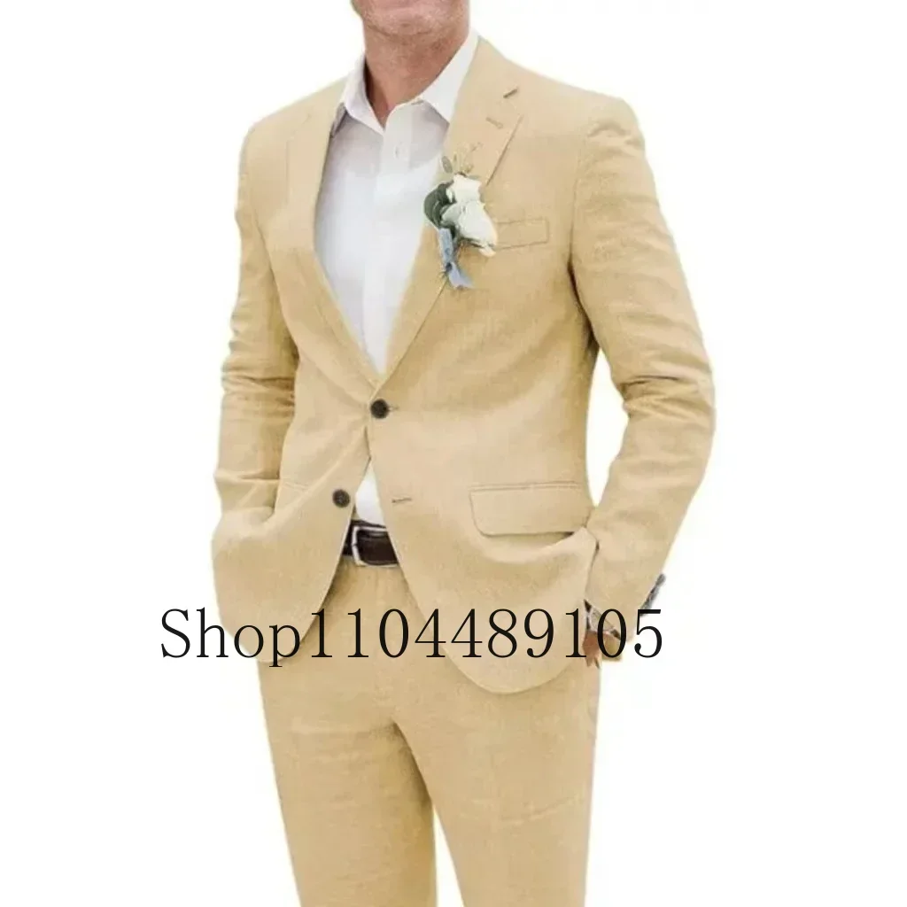 

linen suit suits for men Advanced customization Casual business cardigan for men Teal green suit for men men‘s suits 2 piece