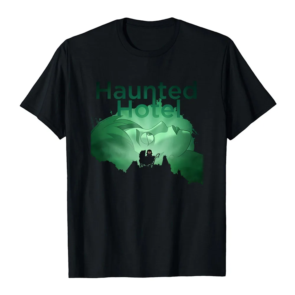Haunted Hotel Creepy Carriage Design T-shirt Short Sleeve Cotton Summer Unisex Streetwear O-neck Fashion Graphic Print Merch Top