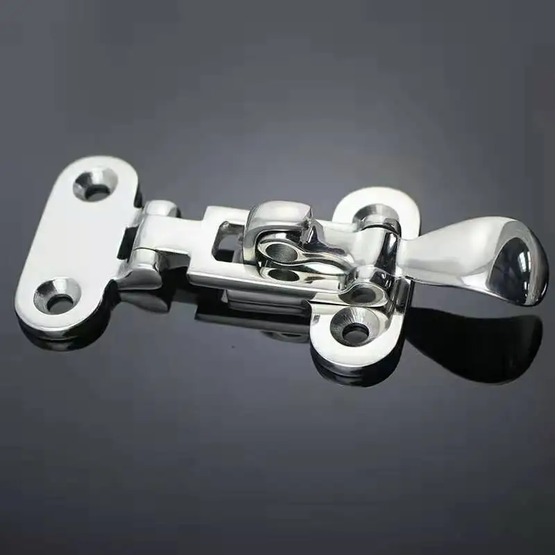 Marine Grade Edelstahl Boot Deck Lock Luke Anti-Rassel Riegel Befestigungs klemme Marine Hardware Boot Schäkel Zubehör