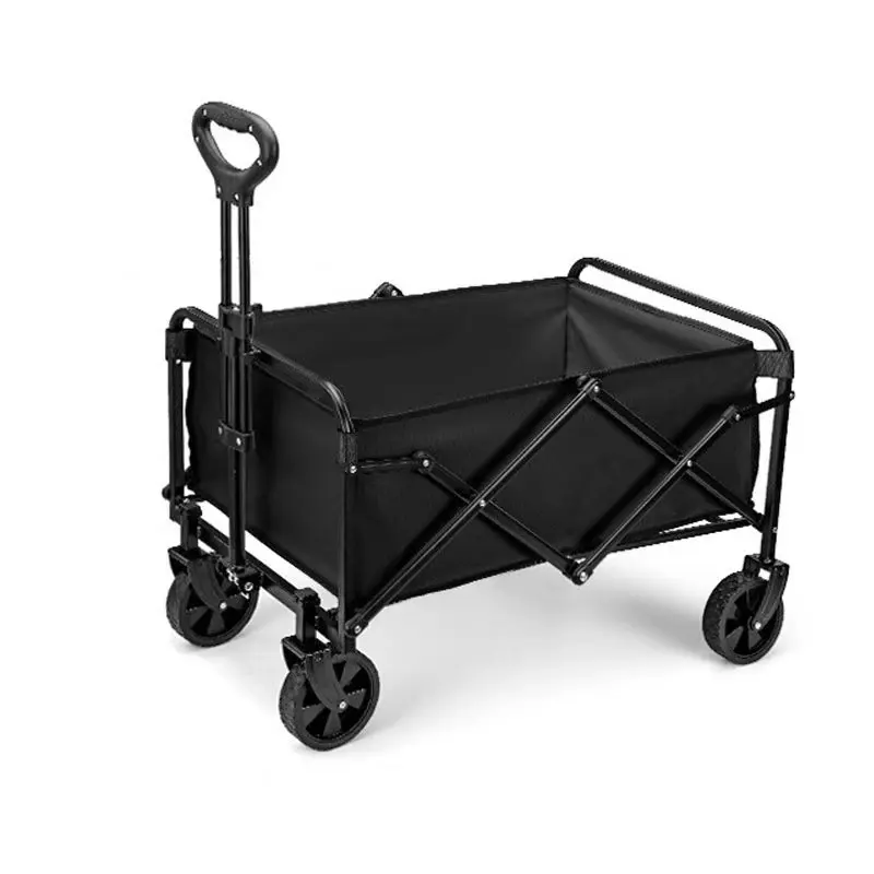 

Portable Outdoor Camping Folding Wagon with Off-Road Wheels for Gathering Stall and Car Trolley Use