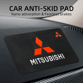 PVC Auto Antislipmat Auto Dashboard Telefoon Houder Antislip Sticky Pads Voor Mitsubishi Lancer 9 Outlander ASX L200 Pajero Colt EX