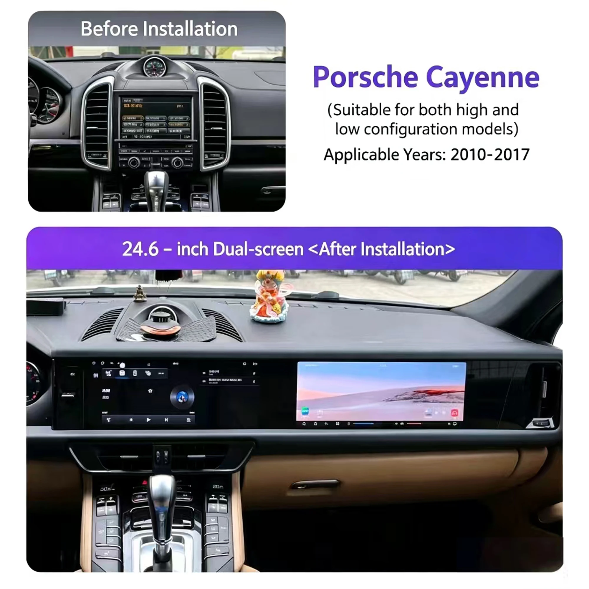 Redpower Crystal Sound 850 Pro Max Android Car Radio Player Screen for PORSCHE CAYENNE 2010-2016 CarPlay Bluetooth Hi-Fi