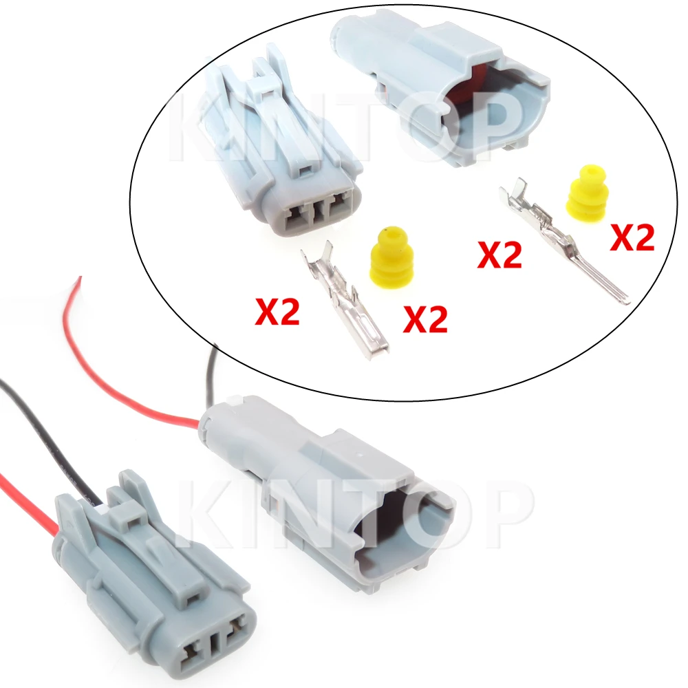 1 Set 2 Pins Auto Fog Light Plug 7222-1424-40 7223-1424-40 MG640322-4 MG610320 Car Running Lights Wire Socket AC Assembly For VW