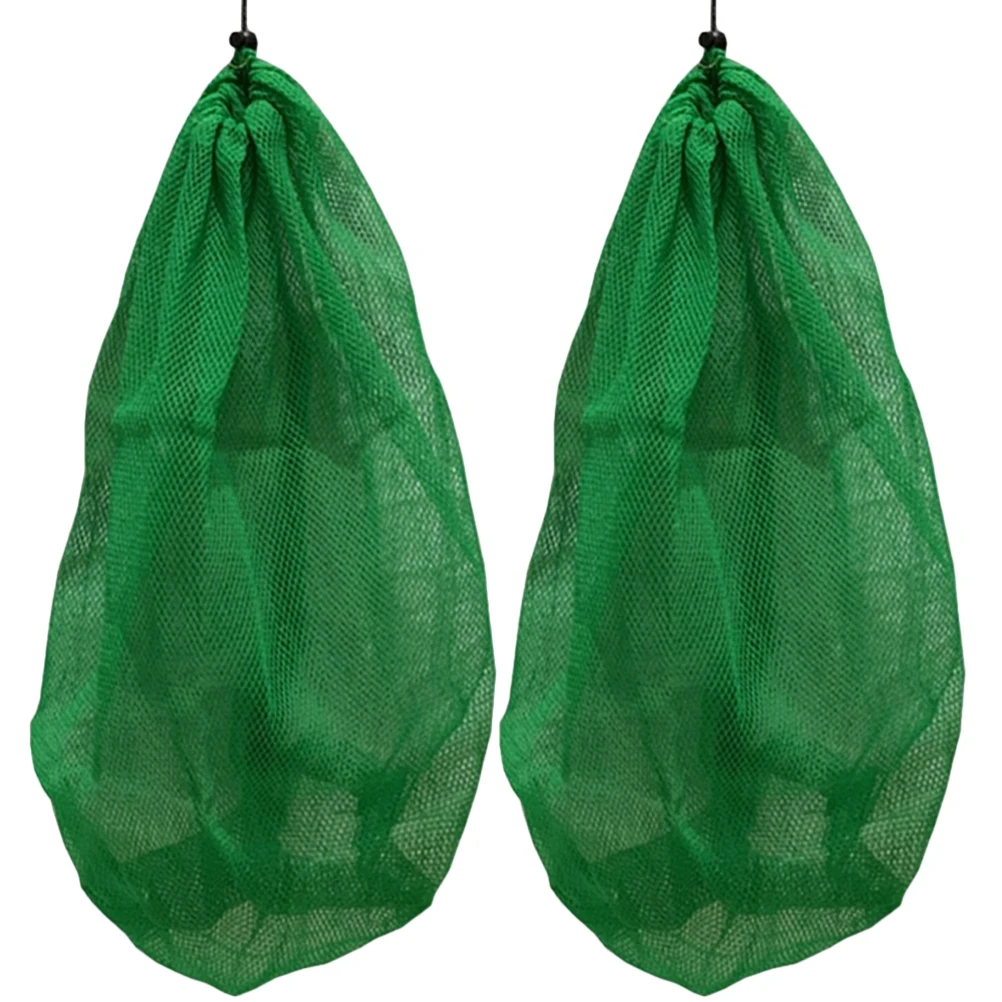 

2 Pcs Fishing Bag Sturdy Bags Net Nets for Explosion-proof Drawstring Pouches Cage Nylon