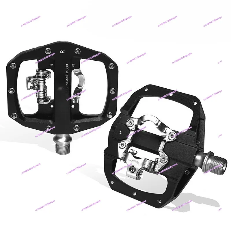 

Mountain Bike Pedals - Aluminum Alloy, SPD-System Compatible, Flat Dual-Purpose"