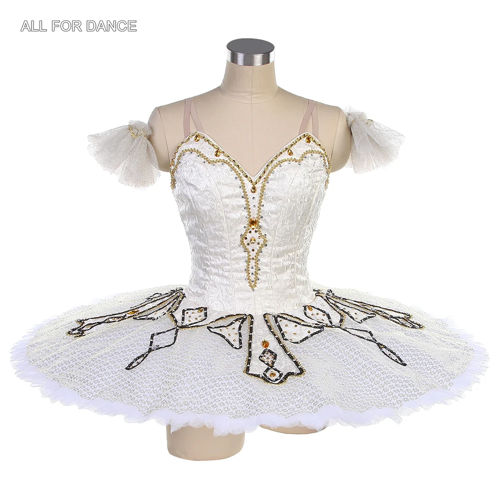 B24031 Ivory Classical Professional Ballet Tutu Girls & Women Made-to-Order Stage Performance or Competition Costumes