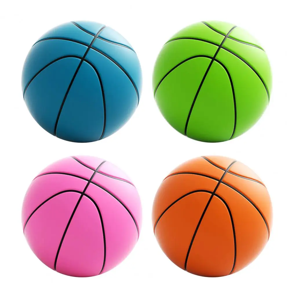 Noise-absorbing Basketball Indoor Silent Basketball Ball High Rebound Dribbling Training Toy Low Noise Foam Sports for Kids