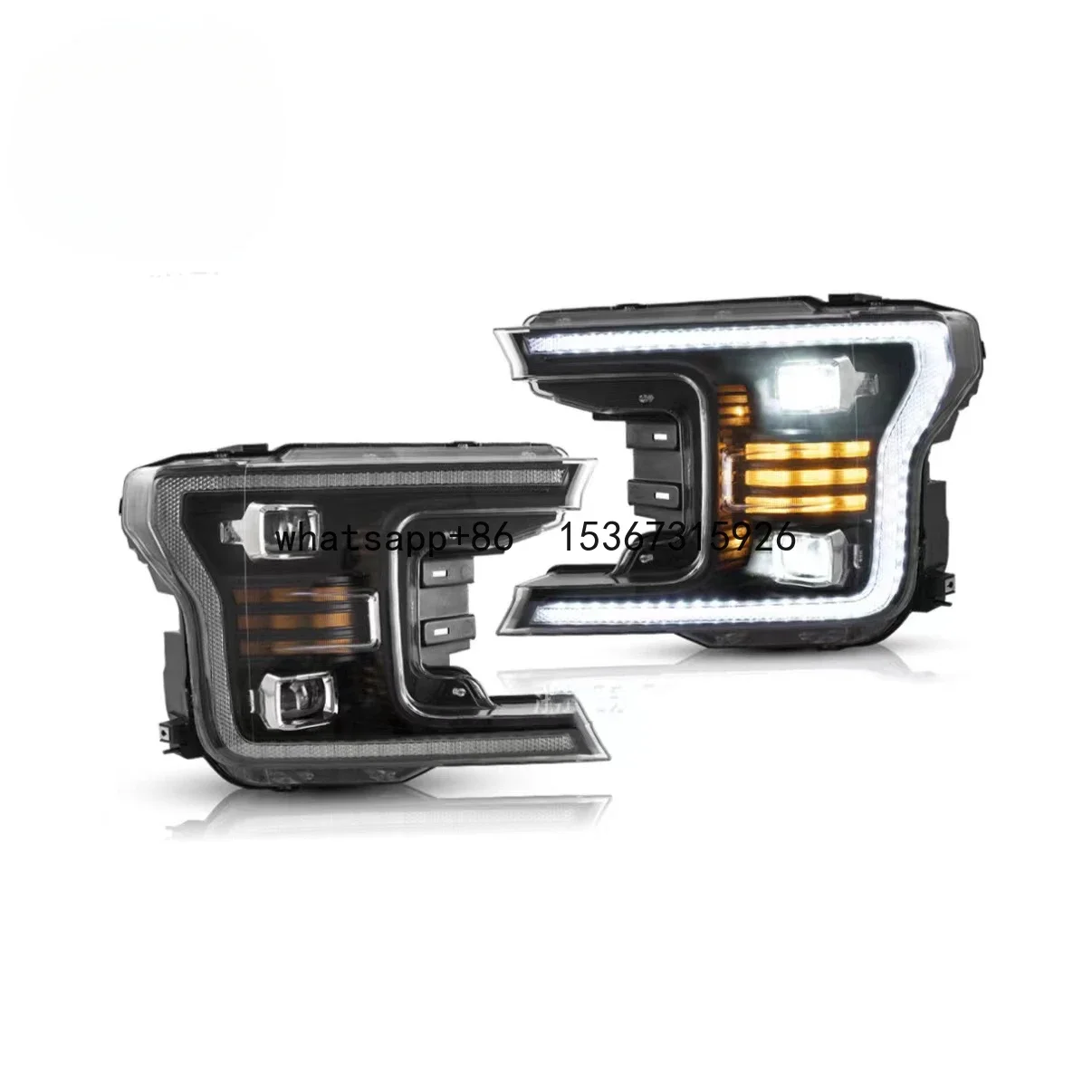 

MRD for Ford F150 2018-2021 LED Car Headlight Head Lamp Raptor 2016-2021 DRL Turn Signal