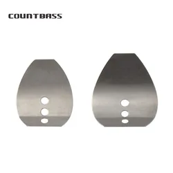 COUNTBASS 50pcs Chatter Blades Stainless Steel Shakee Jig Dancer Blades Fishing Lures Parts
