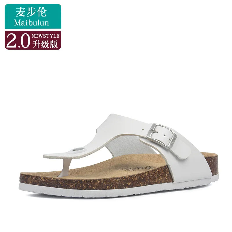 2023 Women Men Summer Fashion Cork Sandals Beach Gladiator Buckle Strap Sandals Shoes women Flat Casual Beach Sandals Size 35-45