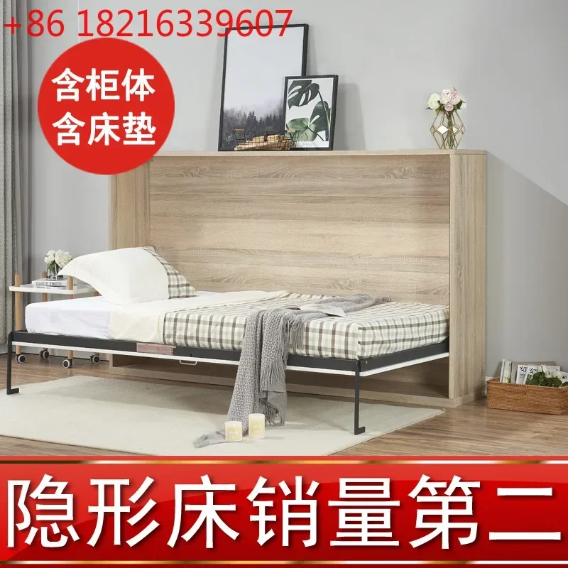 Nordic style automatic invisible folding hidden wall bed turning bed hardware accessories