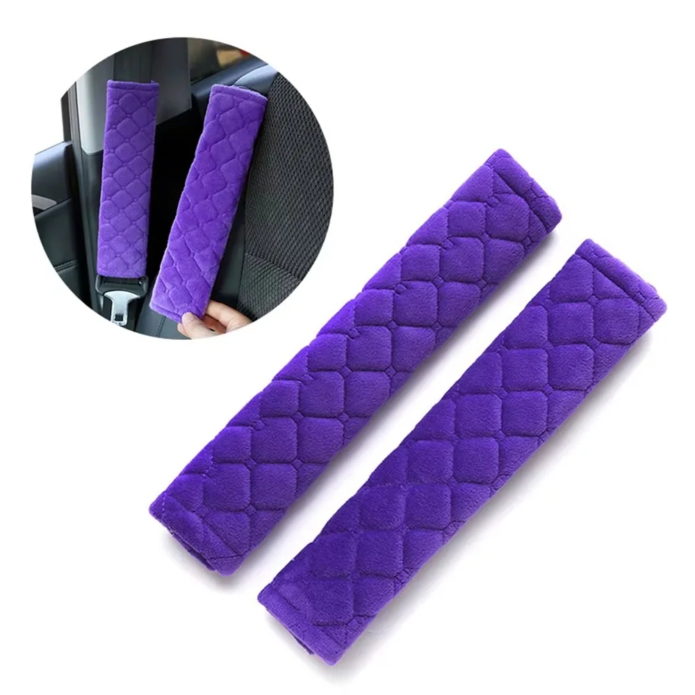 Car Adjustable Seat Belt Shoulder Cover Four Seasons General Soft Velvet Anti-Pinch And Anti-Wear Shoulder Protector Protective