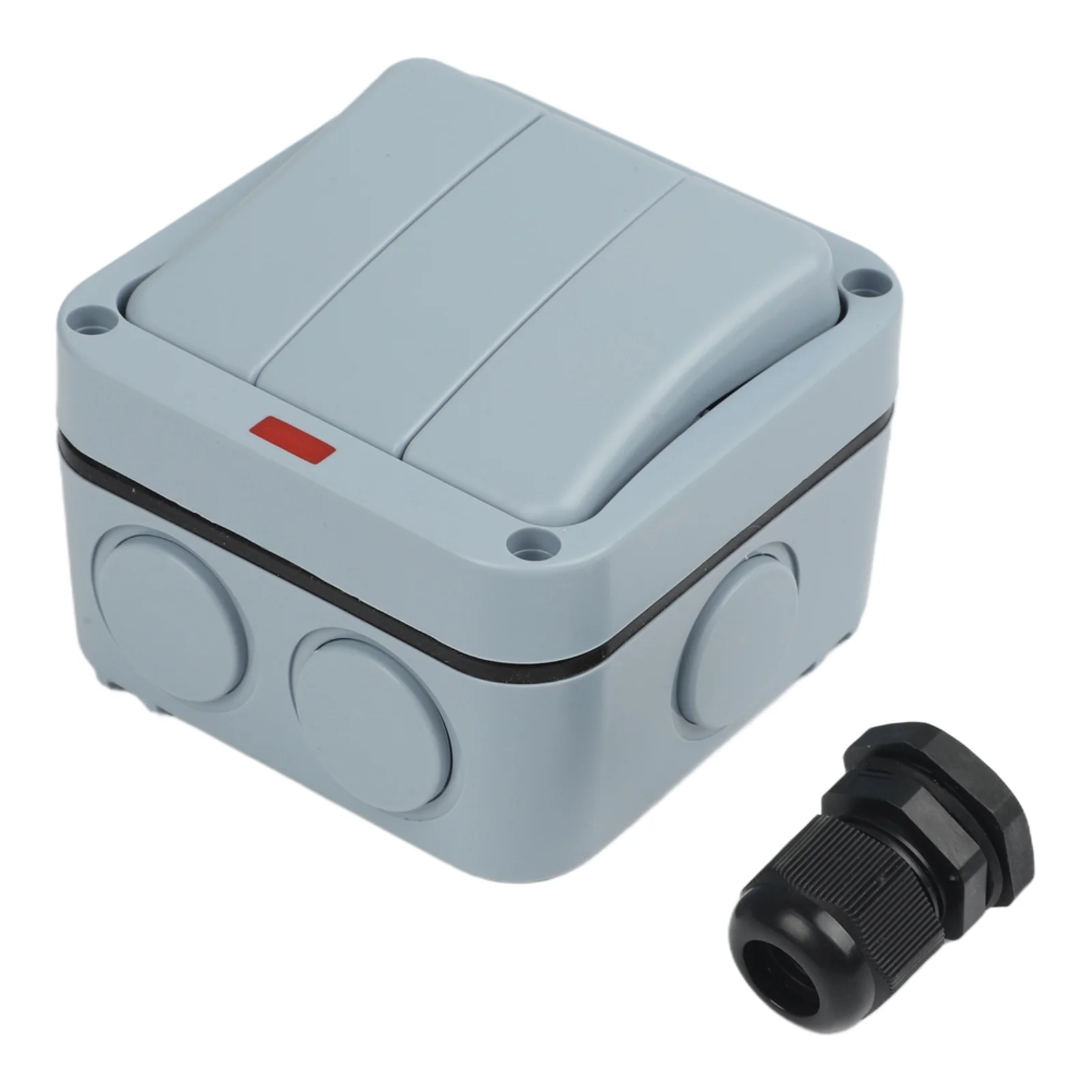 Three-Device Control Outdoor Switch IP66 Rated for Garden Terrace Garage Lighting ABS Enclosure 20A Operating Range