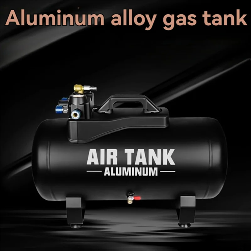 40L  Air Storage Cylinder 1.2Mpa Adjustable Pressure Compressor Aluminum Alloy Air Storage Tank Air Compressor