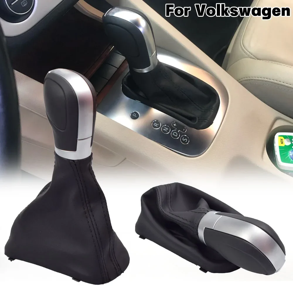 Car Leather GEAR Shift Knob Shift Knobs For VW Golf 6 Jetta MK6 EOS Passat B7 CC For Sharan 7N from 2010 Seat