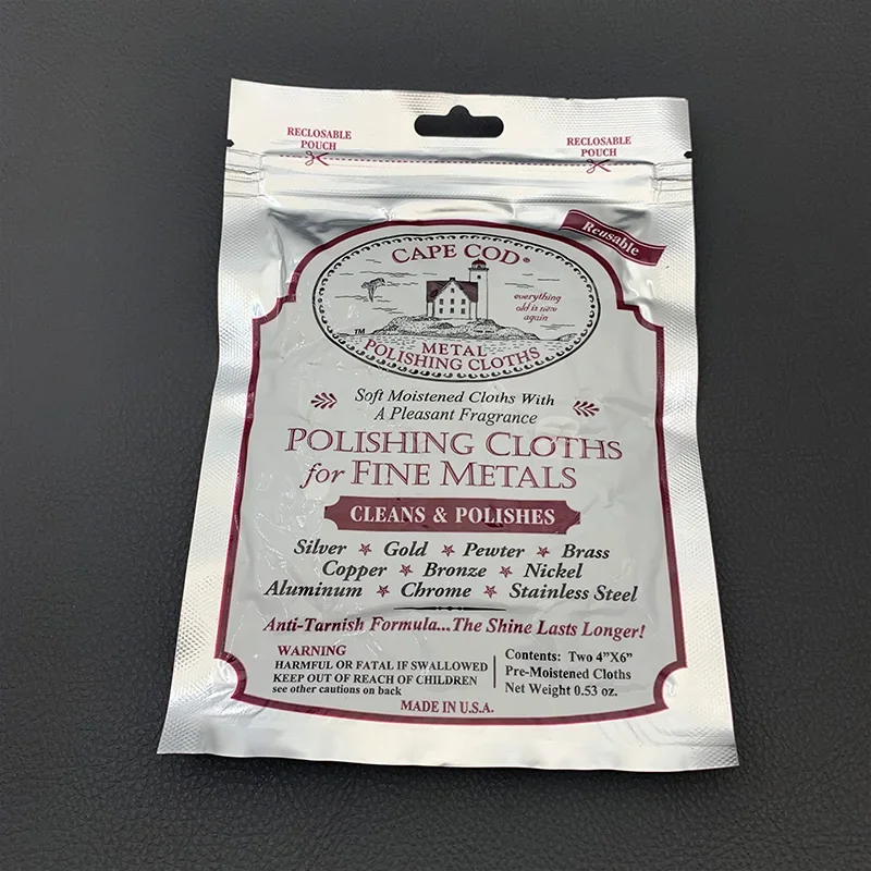 1Set Cape Cod Of American Polishing Clothes for Fine Metals Twin Pack for Watch Jewelry Removing Watch Maintance Scratch Custom