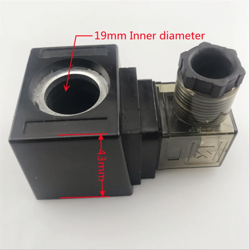 

KG Hydraulic Solenoid Valve Coil Oil Pressure Valve Coil Inner Hole Diameter 19mm Height 43mm