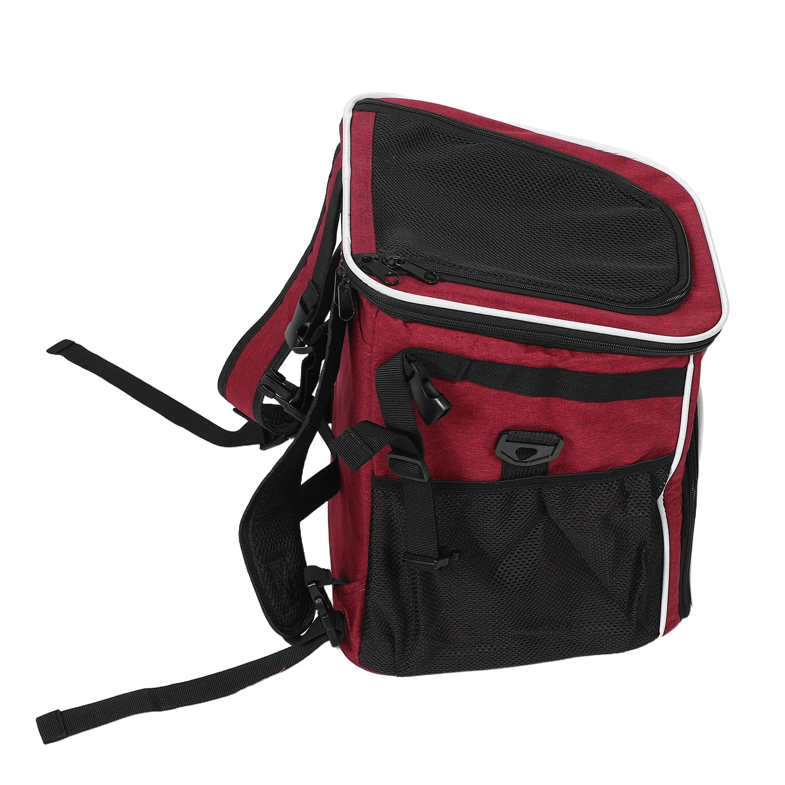 

Pet Travel Backpack For Dog Cat Double Shoulder Cycling Foldable Breathable Mesh Carrier Outdoor Adventure Durable Dog Bike