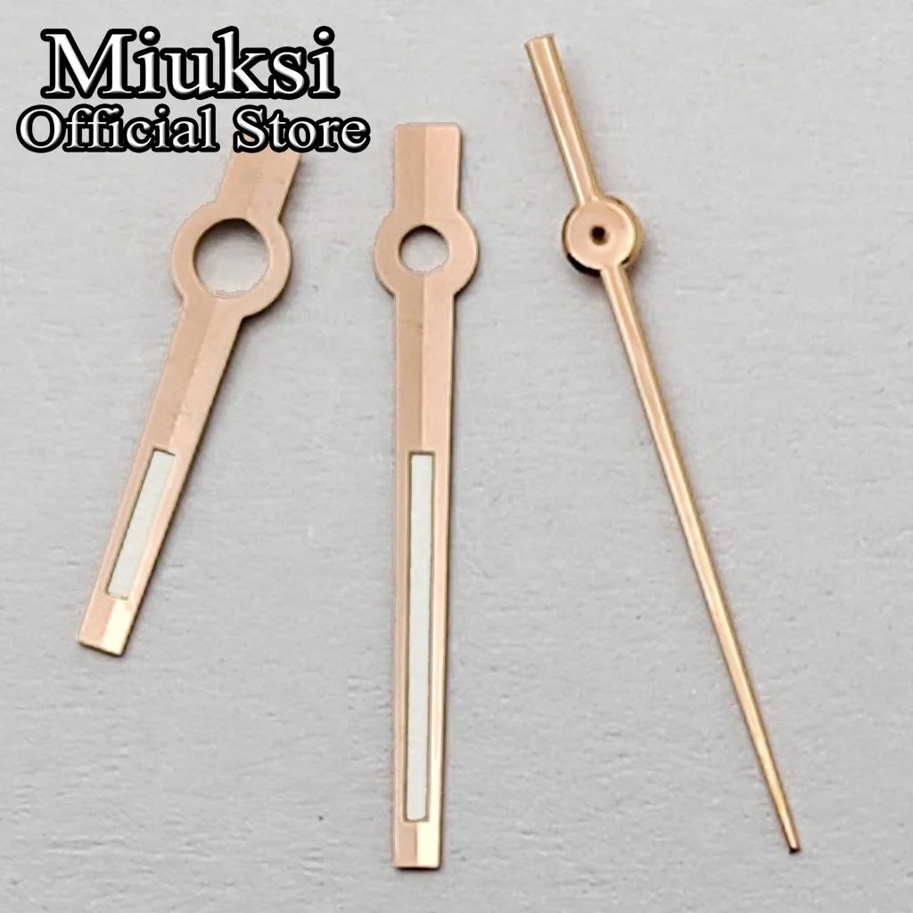 Miuksi VH31 Uhrzeiger Silber/Gold/Roségold grün leuchtend passend für VH31 Uhrwerk Zubehörteil – Detail 6