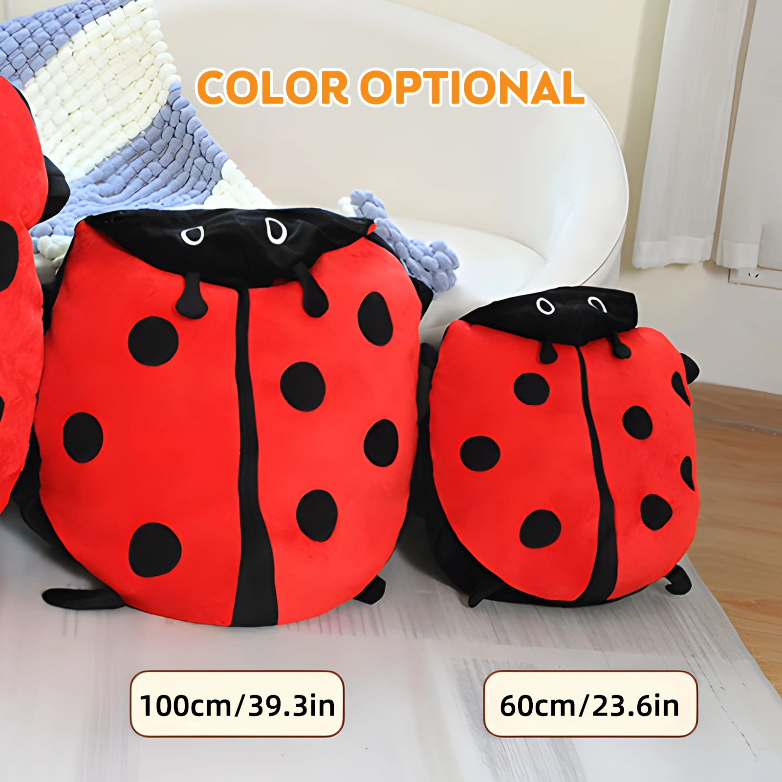 Wearable Ladybug Pillow Cute Warm Sleeping Wearable Plush Removable Oversized 60cm/23in Giant Wearable Ladybug Pillow