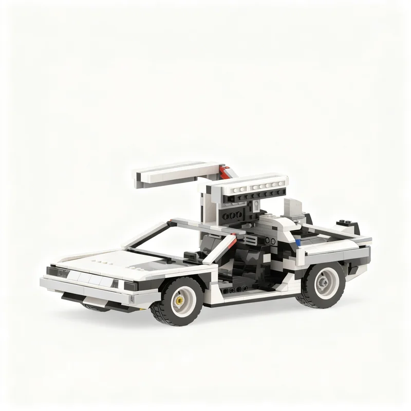 2349pcs MOC DeLorean Back To The Future Model Toys Building Blocks Construction Christmas Gift Creative DIY Birthday Assemble