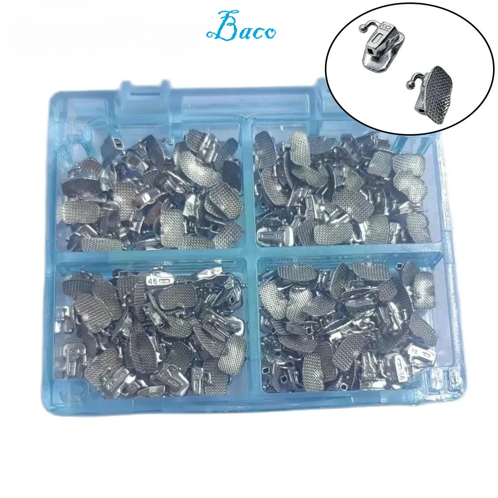 Imagen 4: 200 Piezas/50 Sets de Tubos Bucales Ortodónticos Divididos, Adhesivos, No Convertibles, para Molares 1º y 2º, Roth MBT 018/022, Herramienta de Ortodoncia Dental