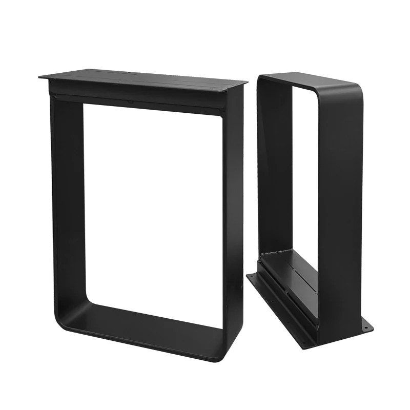

Indoor furniture Solid steel plate legs bracket metal large plate office guide table foot dining table legs desk conference