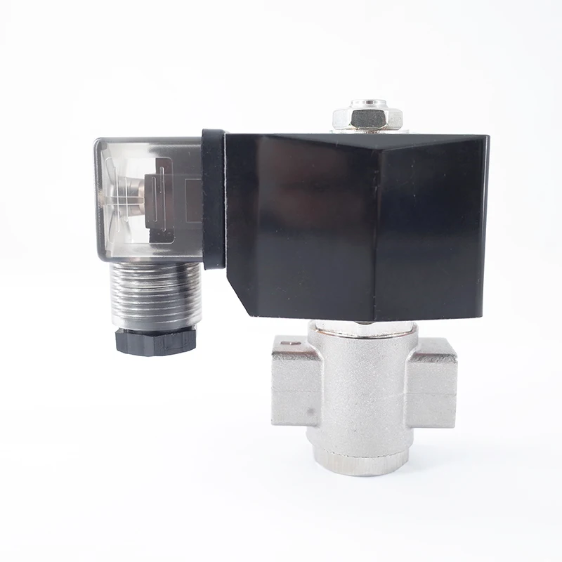 GOGO 50bar 90bar 2 Way SS304 Water High Pressure Solenoid Valve Normally Open 1/4\