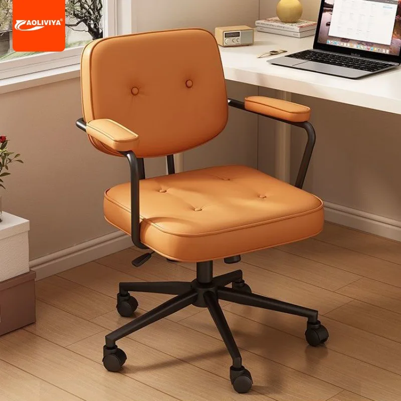 

Aoliviya Computer Chair Home Long-Sitting Comfortable Office Chair Study Dormitory Chairs Backrest Desk Seat Bedroom Lifting Swi