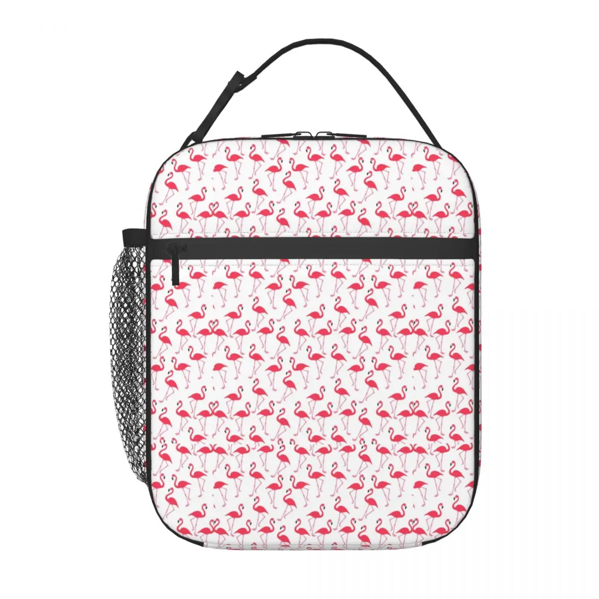 Pink Flamingo Thermal Insulated Lunch Bags Women Portable Lunch Container for Outdoor Camping Travel Multifunction Food Box