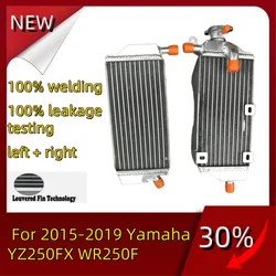 NEW left + right Aluminum Radiator For 2015-2019 Yamaha YZ250FX WR250F YZ WR 250 FX F Cooler Coolant 2015 2016 2017 2018 2019