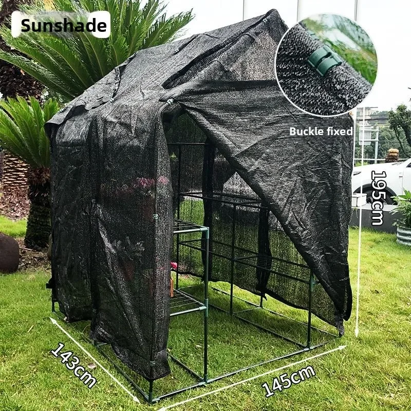 Outdoor rain shelter succulent plant removable seedling rain shelter bracket balcony