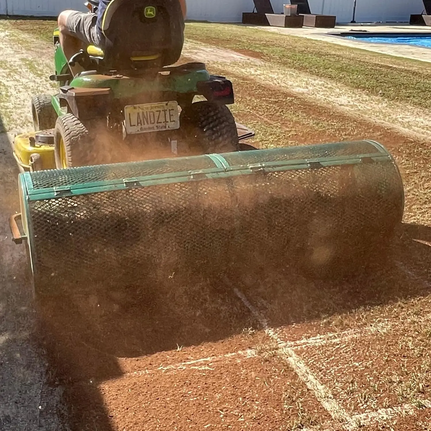 Rozsiewacze do trawników i ogrodów - 60 x 20-calowy rozsiewacz kompostowy i mchu tokarskiego do dużych trawników Komercyjne kształtowanie krajobrazu