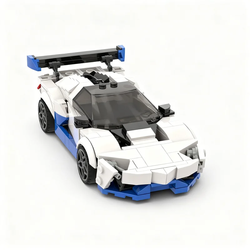 273 elementy MOC City Champions Lamborghini Huracán STO Model Klocki Konstrukcyjne Zabawki Prezent na Boże Narodzenie Pomysł na DIY Edukacja