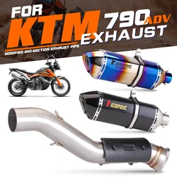 Motorcycle For KTM 790 Adventure / R 2019 2020 2021 790 Adventure R Rally 19-21 790ADV Escape Slip-on Exhaust With Mid Link Pipe